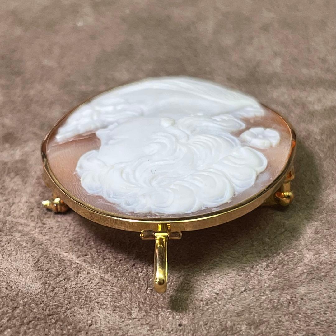 ECRIN D'OR カメオ K18 ブローチ ペンダントトップ 高島屋 - メルカリ