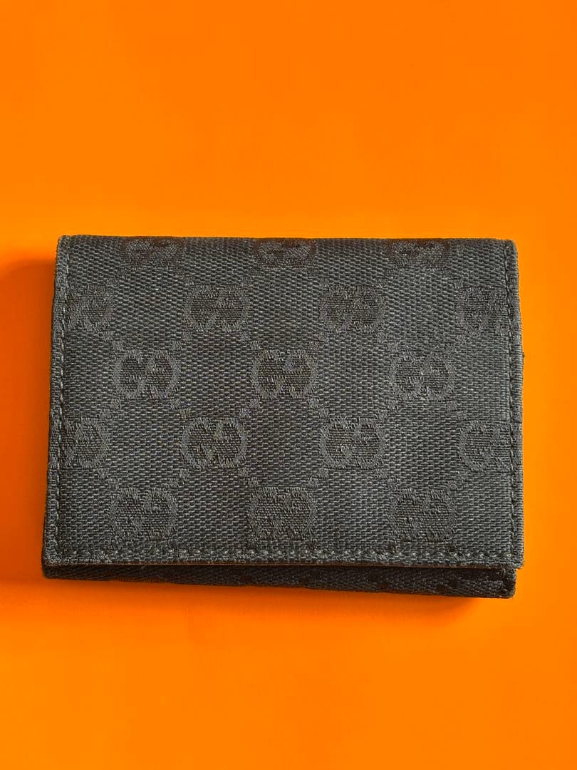 超美品！GUCCI ブラック 名刺入れ 楽天市場】【超美品】 グッチ 名刺入れ インターロッキングG レザー