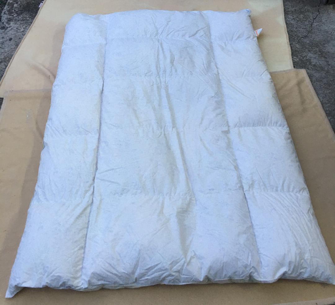 未使用 カーシーエンジョイ 羽毛掛ふとん EA-6665 1.3kg ハンガリー