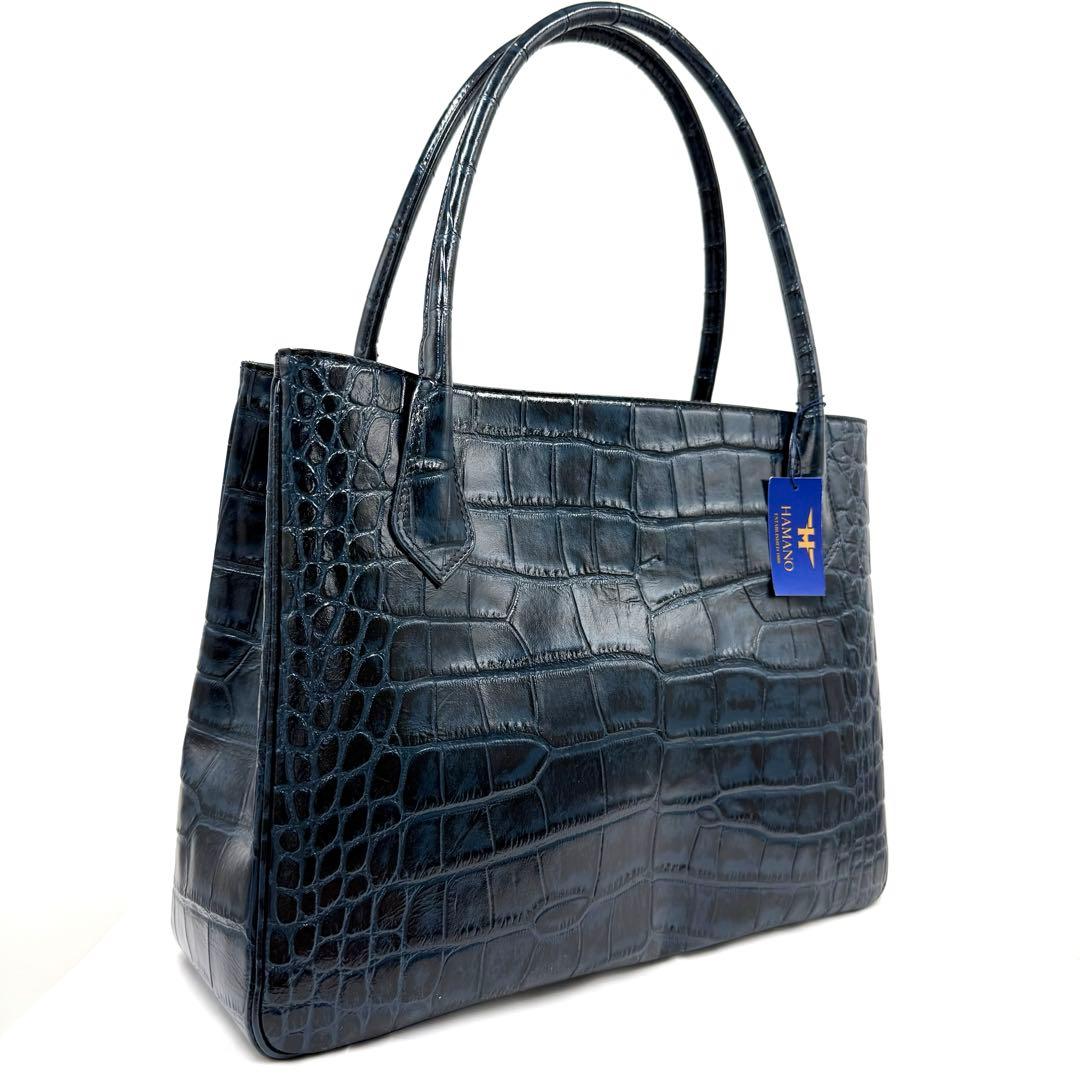 ✨極美品✨HAMANO ハマノ Dupré デュプレ トートバッグ ネイビー