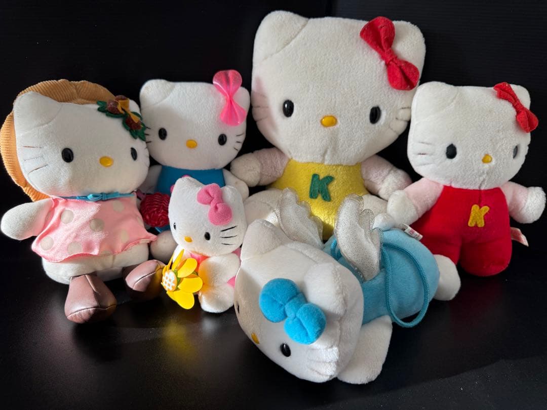 レトロ　ハローキティ　ぬいぐるみ　まとめ売り　サンリオ イワヤ レア 希少 中古 レトロ サンリオ ハローキティ ぬいぐるみ マスコット