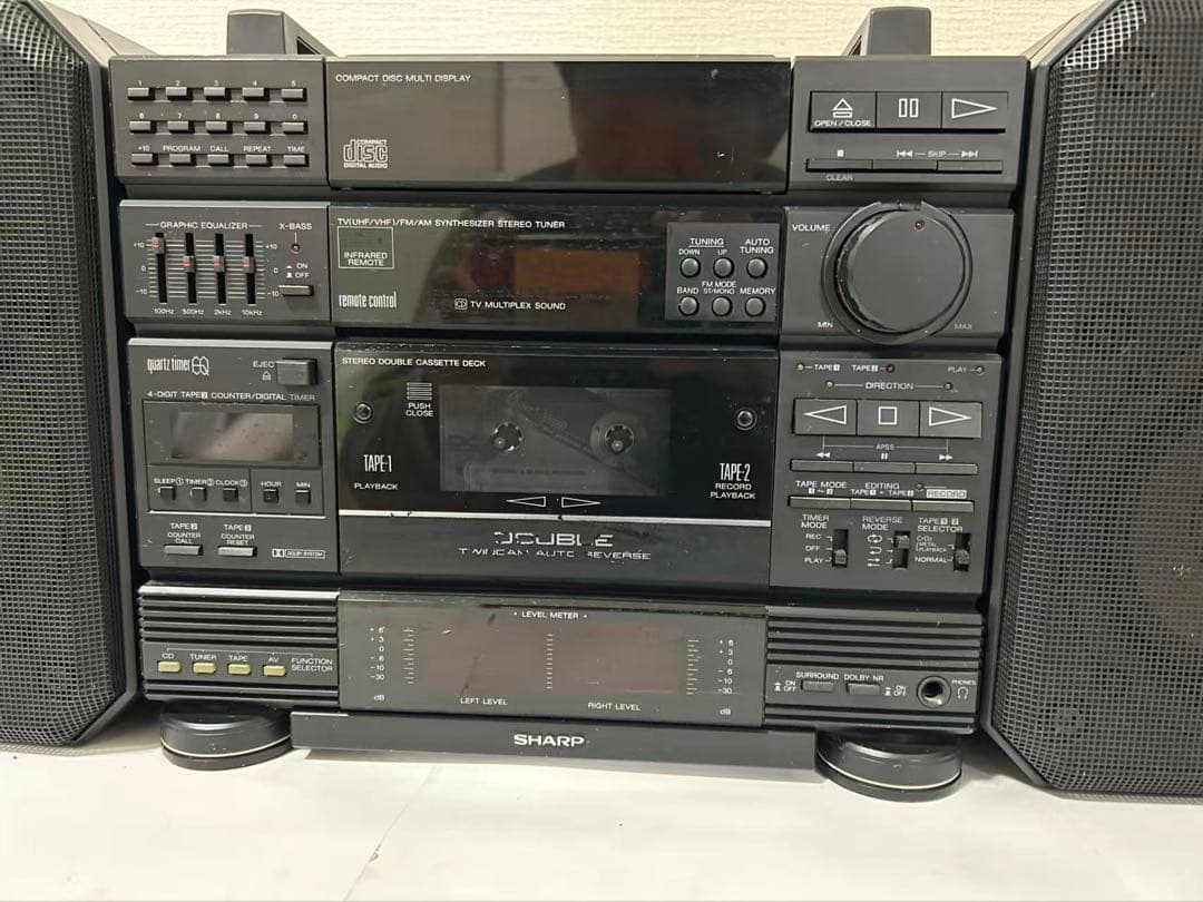 SHARP シャープ CD-X17-BK ミニコンポ CD カセット ジャンク品 - メルカリ