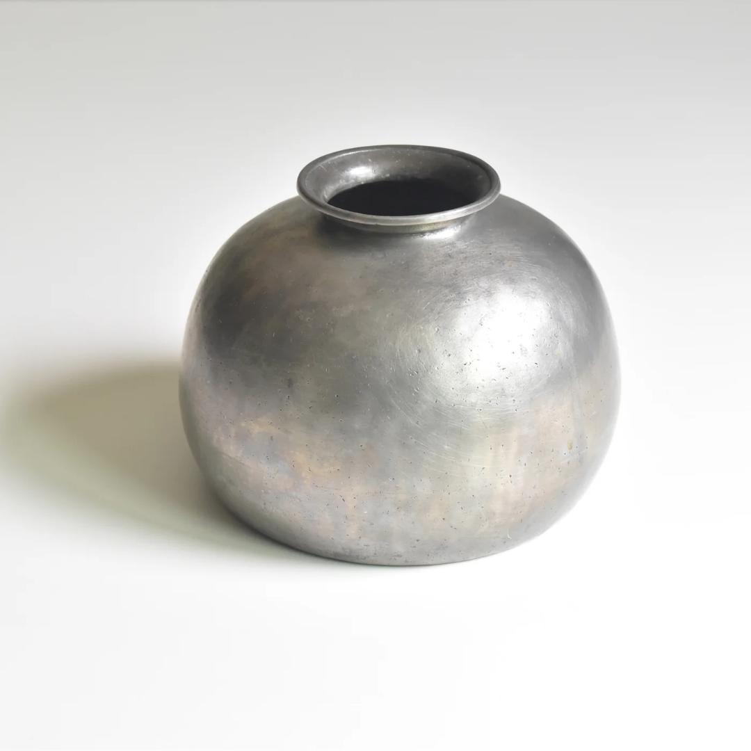 フランスアンティーク　ピューター フラワーベース　フラワーポット　ブロカント ピューター フラワーベース フランスアンテーク | OGISHIMA COFFEE