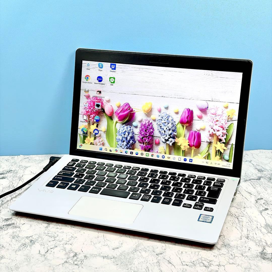 超軽量✨SSD✨カメラ✨フルHD✨オフィス✨VAIO薄型コンパクトノート