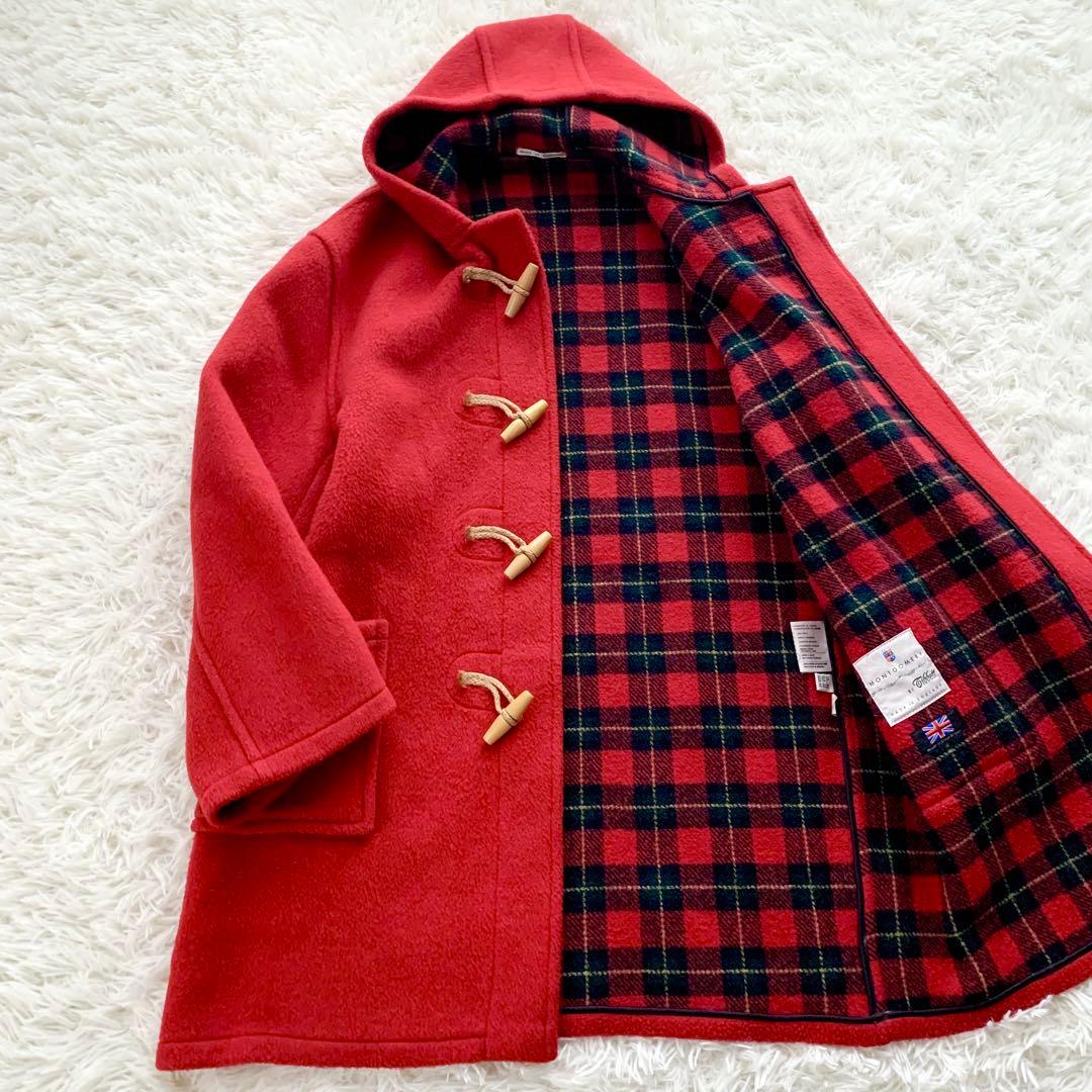 【極美品 3L】MONTGOMERY Tibbett ダッフルコート 英国製 赤 古臭くない、最古なダッフル。【2025 A/W】【MONTGOMERY