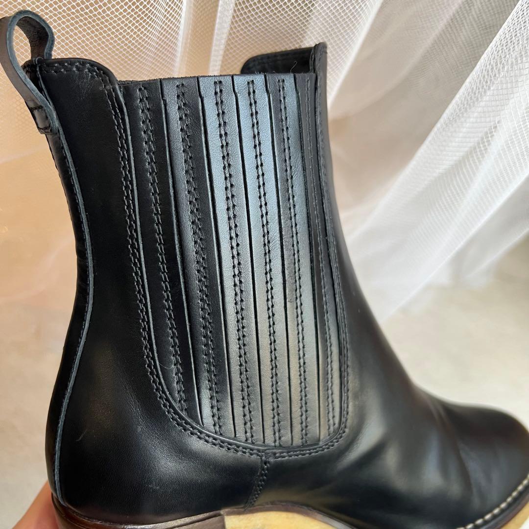 美品 トッズ　サイドゴア レザー ブーツ 24cm 24.5cm レディース