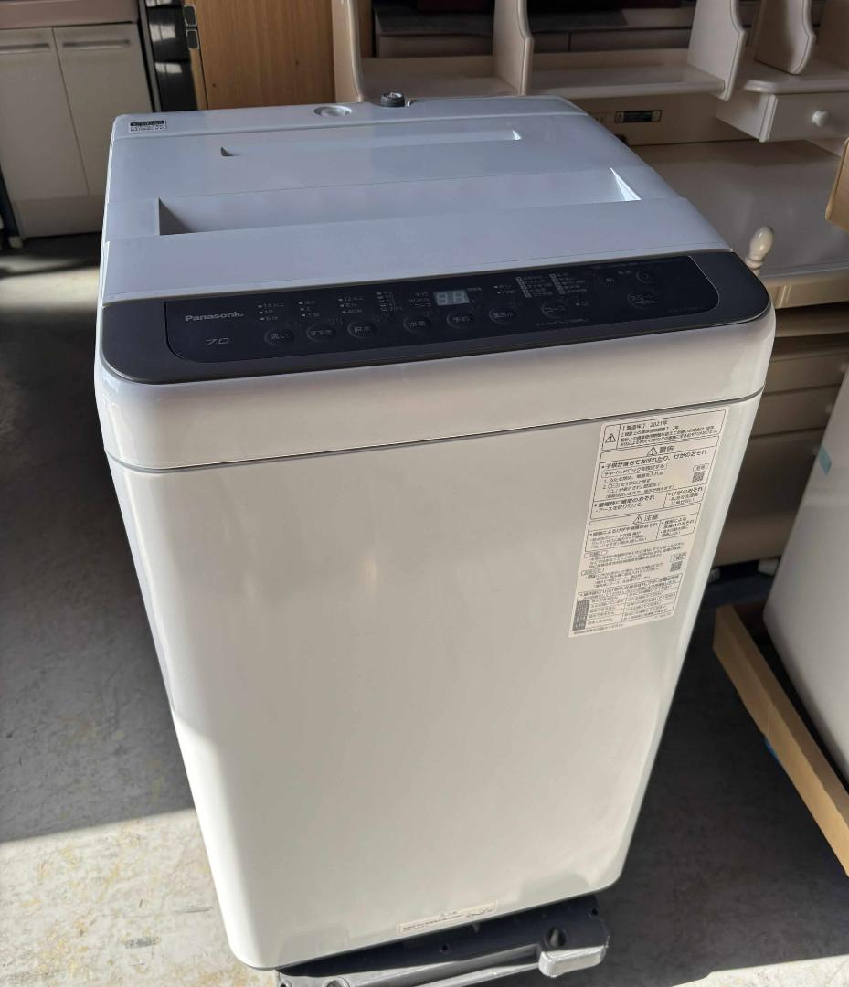 PANASONIC 洗濯機7.0kg 2021年製分解クリーニングUsed/美品 Panasonic（パナソニック） 洗濯機 全自動洗濯機 7kg 即効泡洗浄