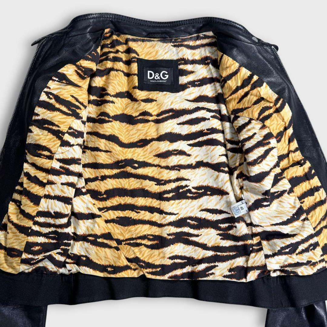 ちゃむち様 ドルチェ&ガッバーナ ライダースジャケット ブラック