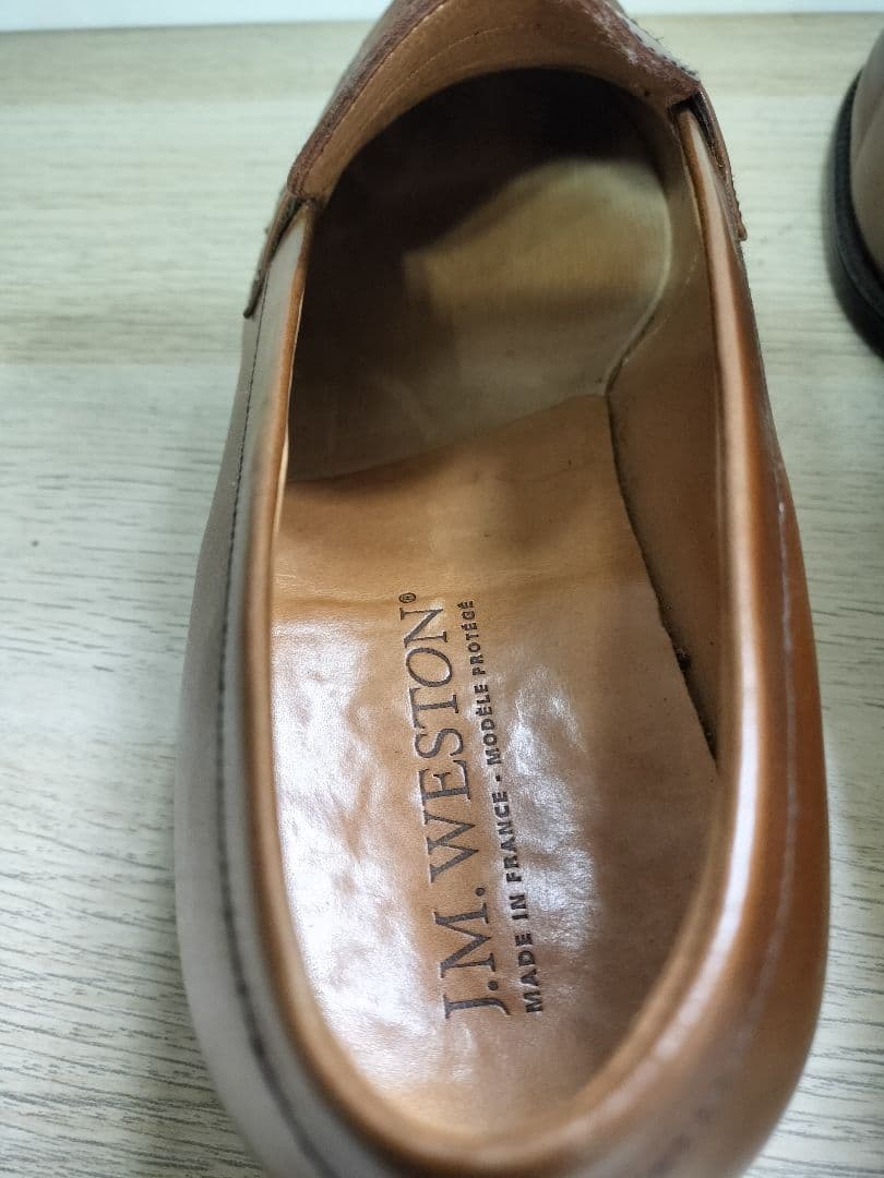 [J.M. WESTON]ライトタンレザー ローファー6E（25〜25.5cm）