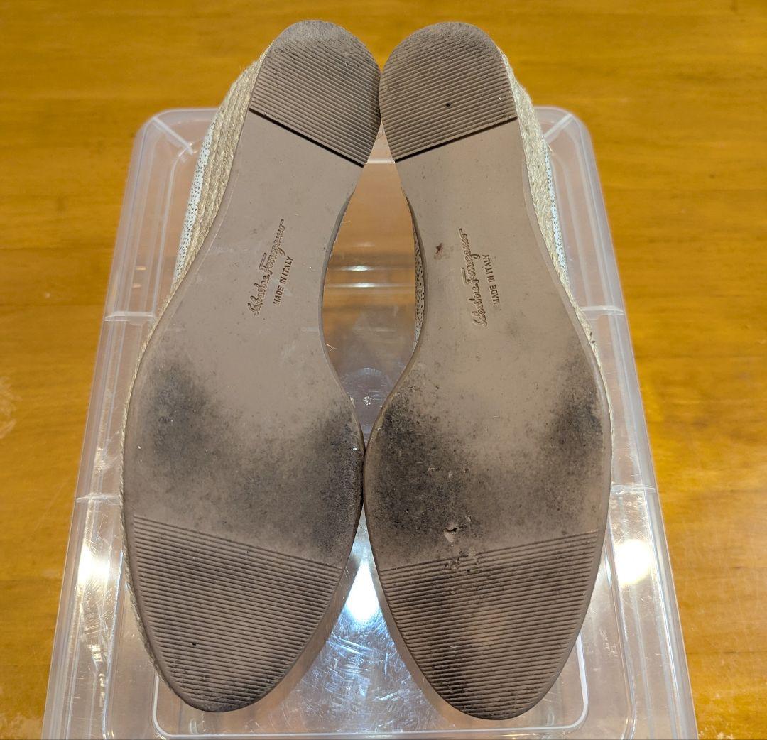 美品】サルヴァトーレフェラガモ パンチング エスパドリーユ パンプス