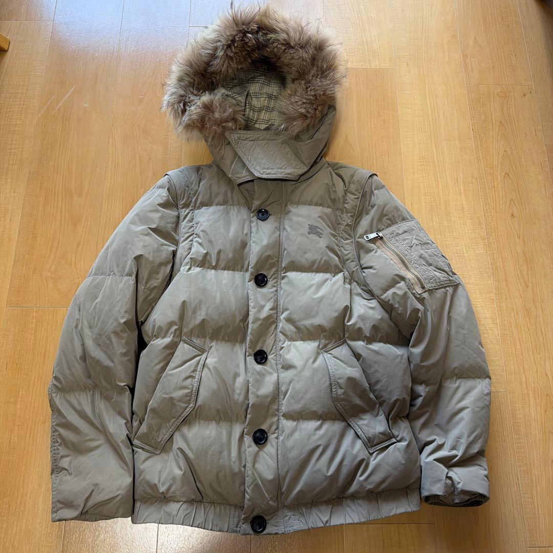 メンズ】バーバリーブラックレーベル ダウンジャケット Lサイズ - メルカリ