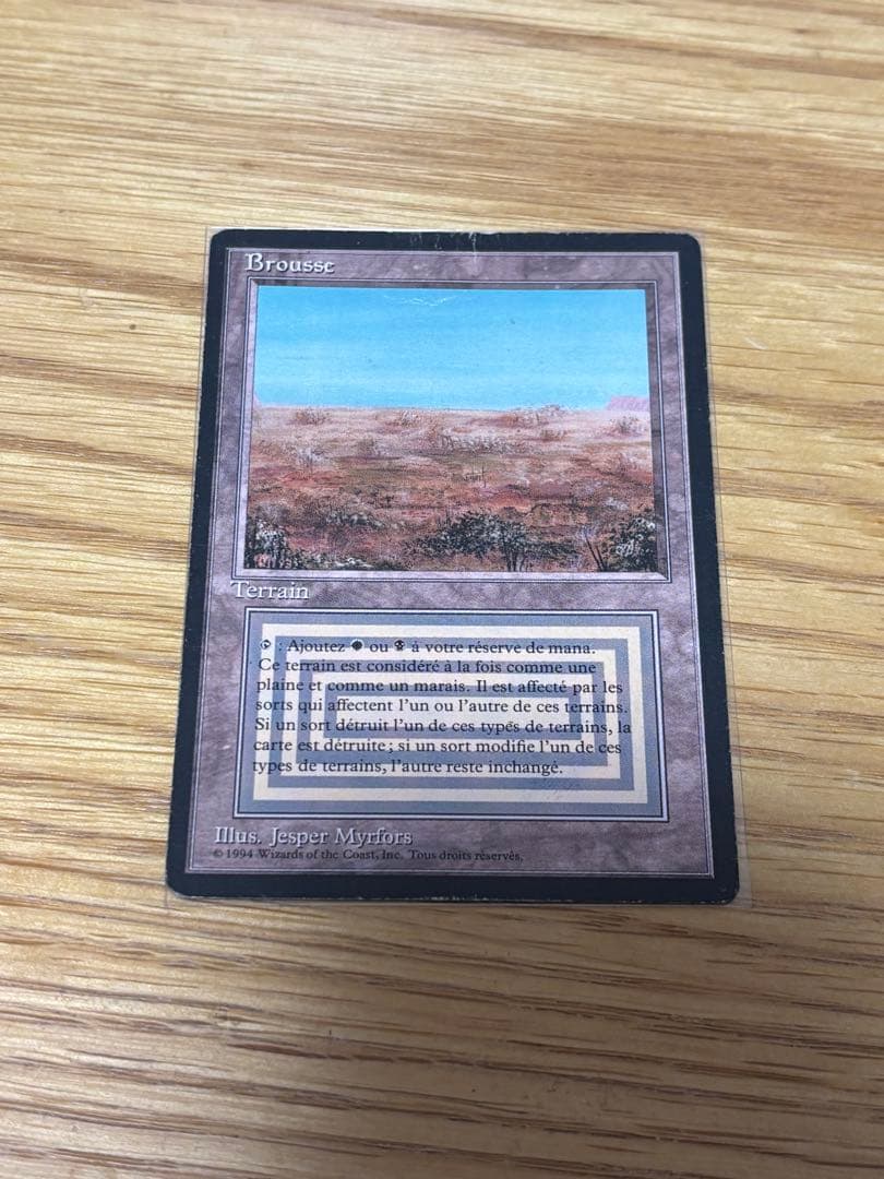MTG Scrubland FBB フランス語 FBB Scrubland フランス語 Scrubland スクラブランド ドイツ語 mtg