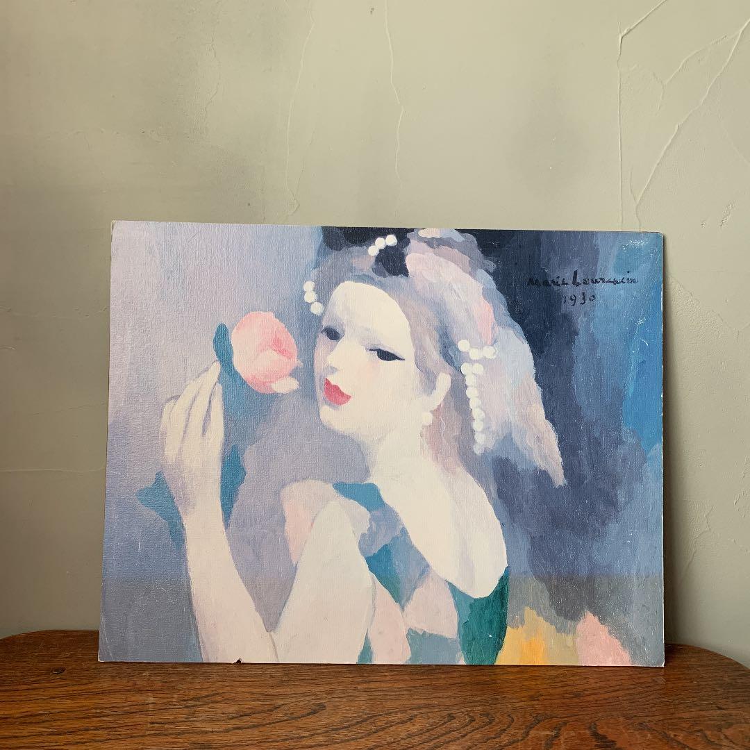 マリーローランサン バラの女 女流画家 油画 パステルカラー 人物画