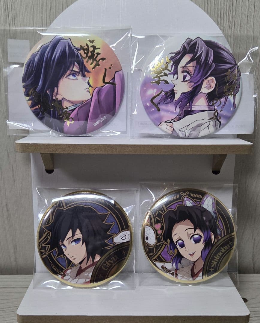 鬼滅の刃 WEBSHOPくじ 繋ぐ 炭治郎と義勇 しのぶとカナエ 箔押し缶