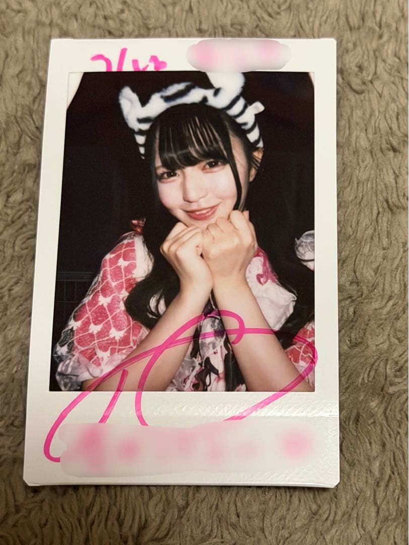 iLiFE! 那蘭のどか チェキ コメント サイン入り - メルカリ