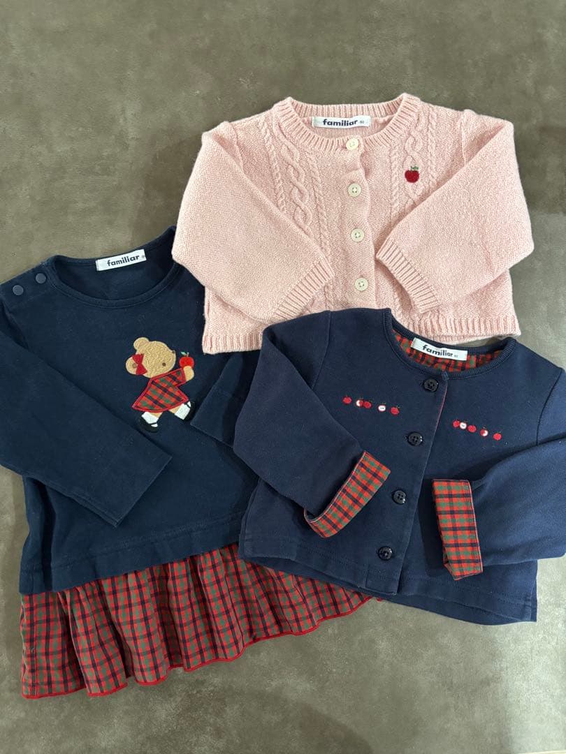 familiar 80サイズ　3点セット familiar 80サイズ 3点セット ファミリア80サイズ3点セット