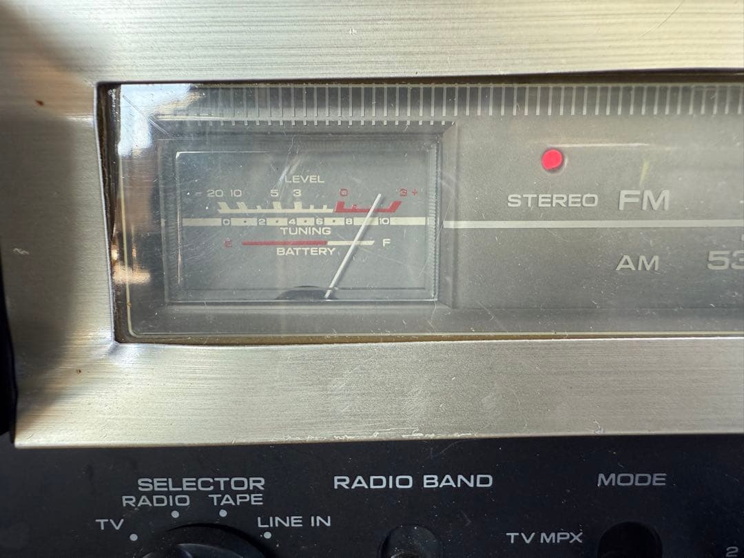 O-2050】National TV付ラジカセ TR-3010 ジャンク