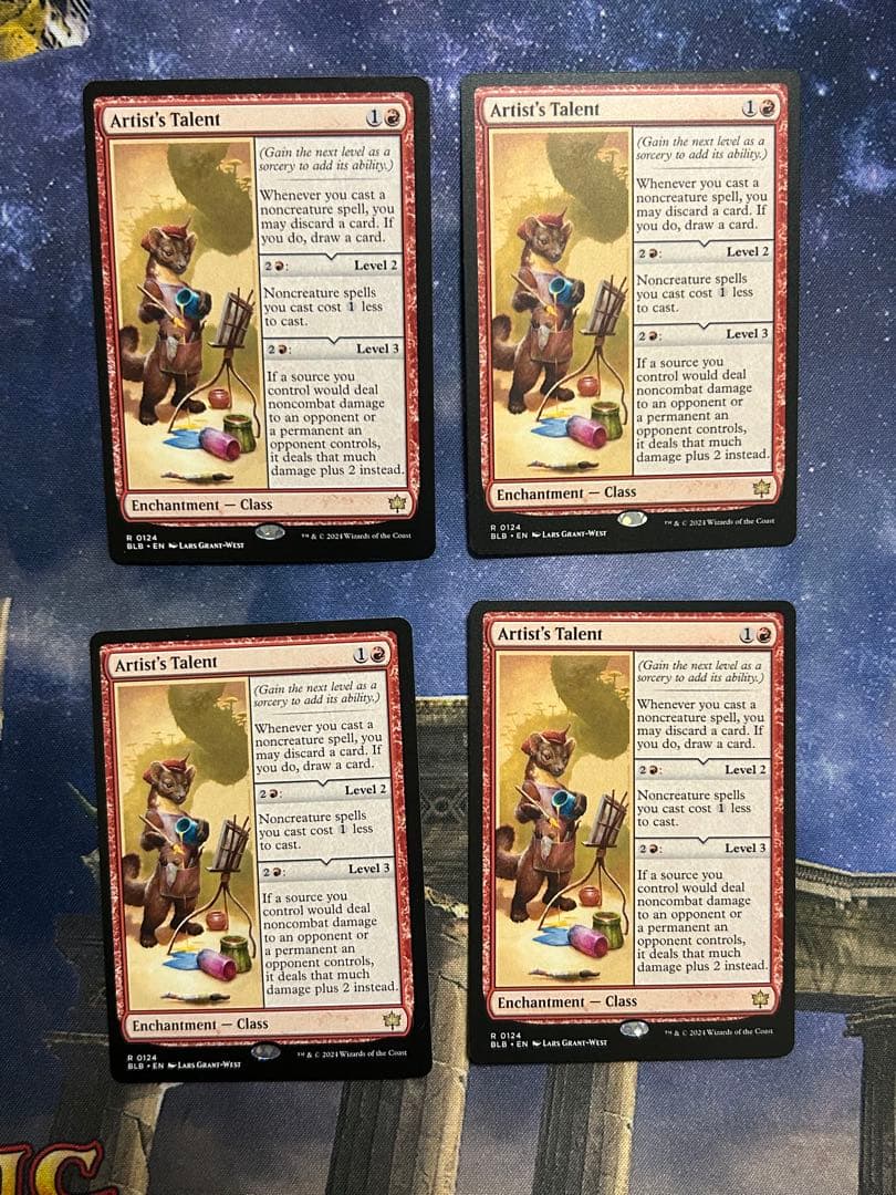 mtg 美術家の才能　Artist's Talent 4枚　英語 美術家の才能/Artist's Talent》[BLB]英語4枚 - メルカリ