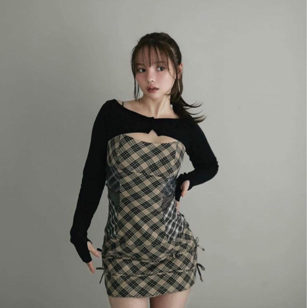 【正規品】andmary Aine set mini dress（AM1083） andmary Aine set mini dress gray M｜Yahoo!フリマ（旧PayPayフリマ）