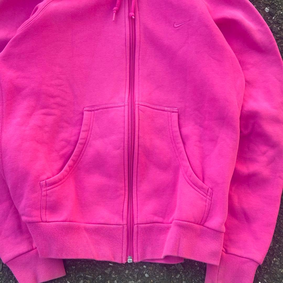 00s NIKE ナイキ ジップパーカー archive 短丈 ピンク y2k - メルカリ