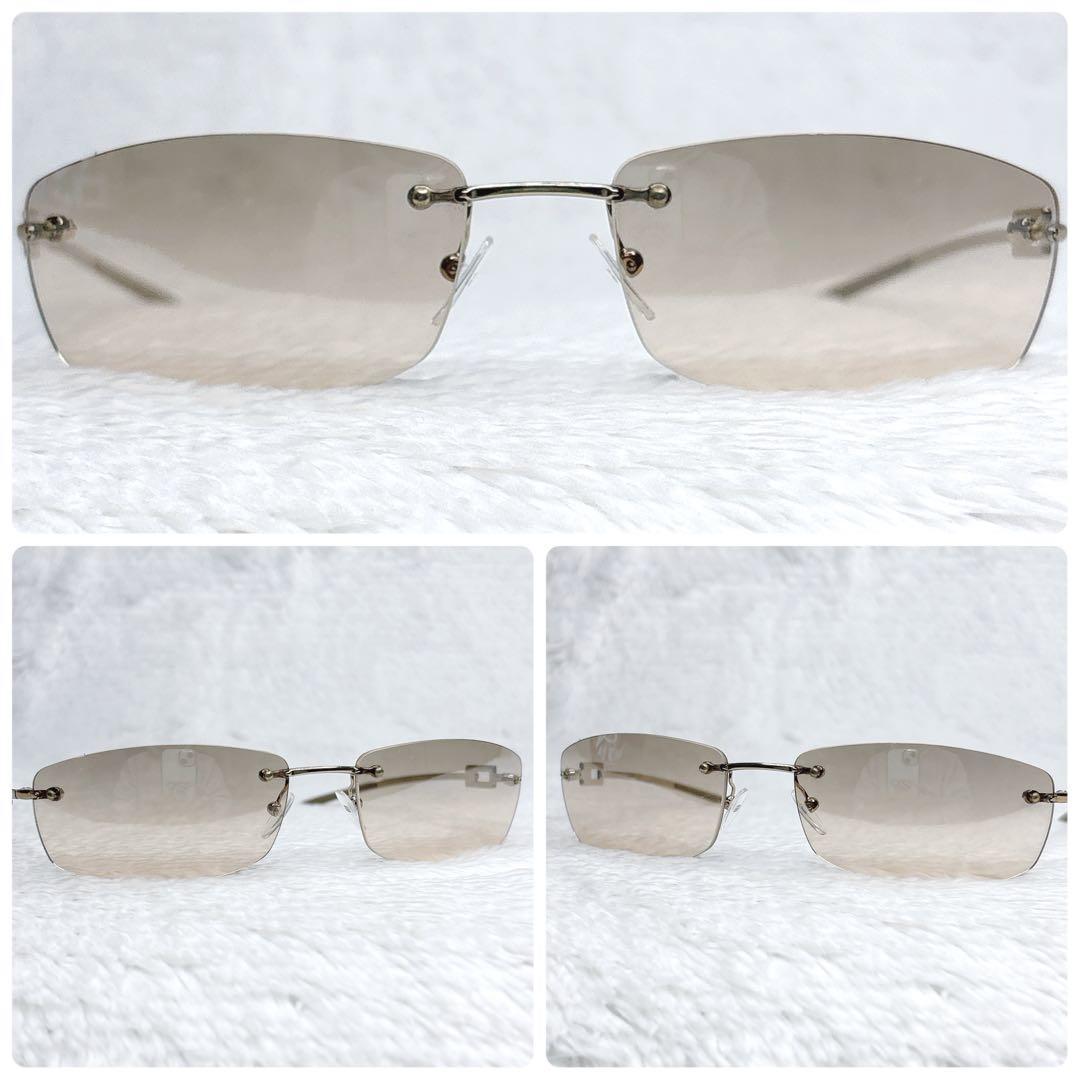 GUCCI linestone rimless サングラス y2k 00s ファッション レディース