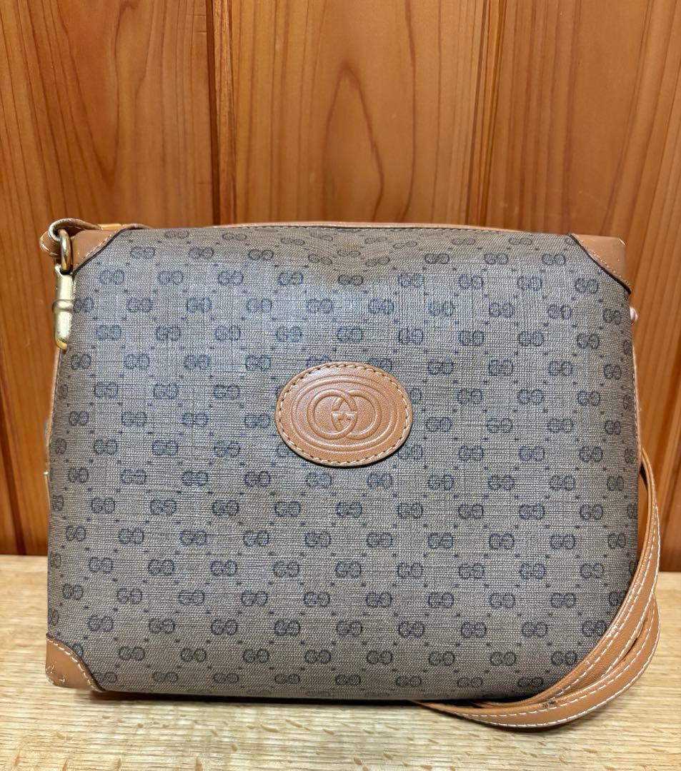 OLD GUCCI GGパターン ショルダーバッグ　オールドグッチ GUCCI（グッチ） GG金具 オールドグッチ 肩掛け ワンショルダーバッグ
