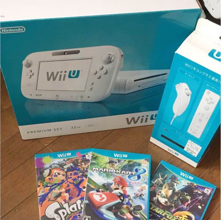 Ｗii u 美品 Nintendo Wii U Set Premium White WUP-S-WAFC Japanese Original