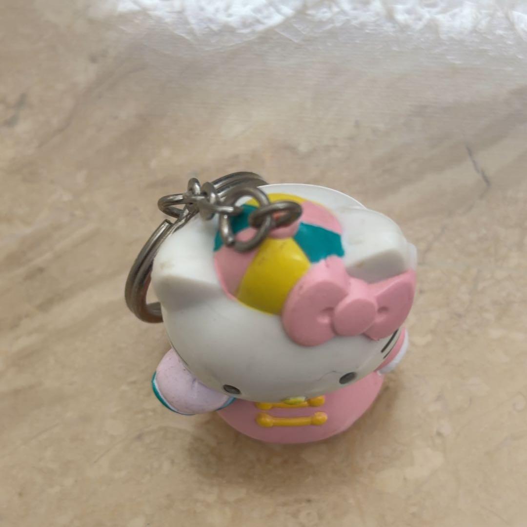 希少】ハローキティ キーホルダー チャイナ服 桃 1998年製 レトロ
