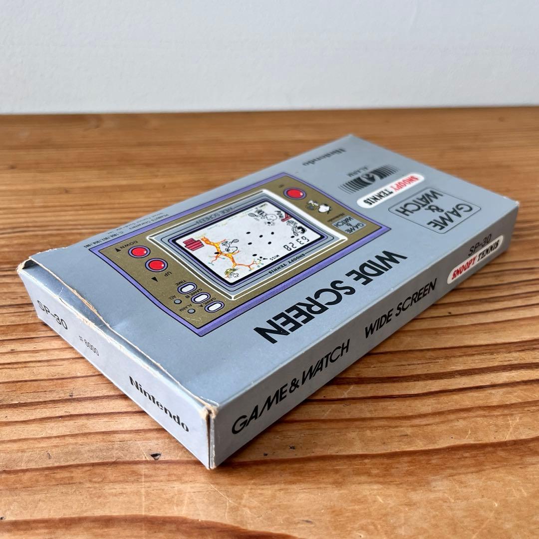 任天堂 ゲームウォッチ スヌーピー テニス 箱付き 液晶漏れあり - メルカリ