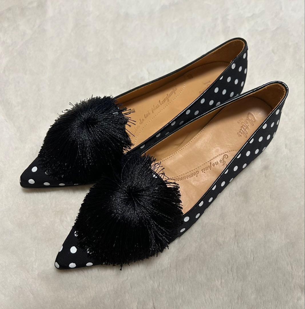 chatelles/フリンジドットパンプス/size39/ブラック×ホワイト 楽天市場】ランブルダンス ramble dance オイルシュリンクレザー V