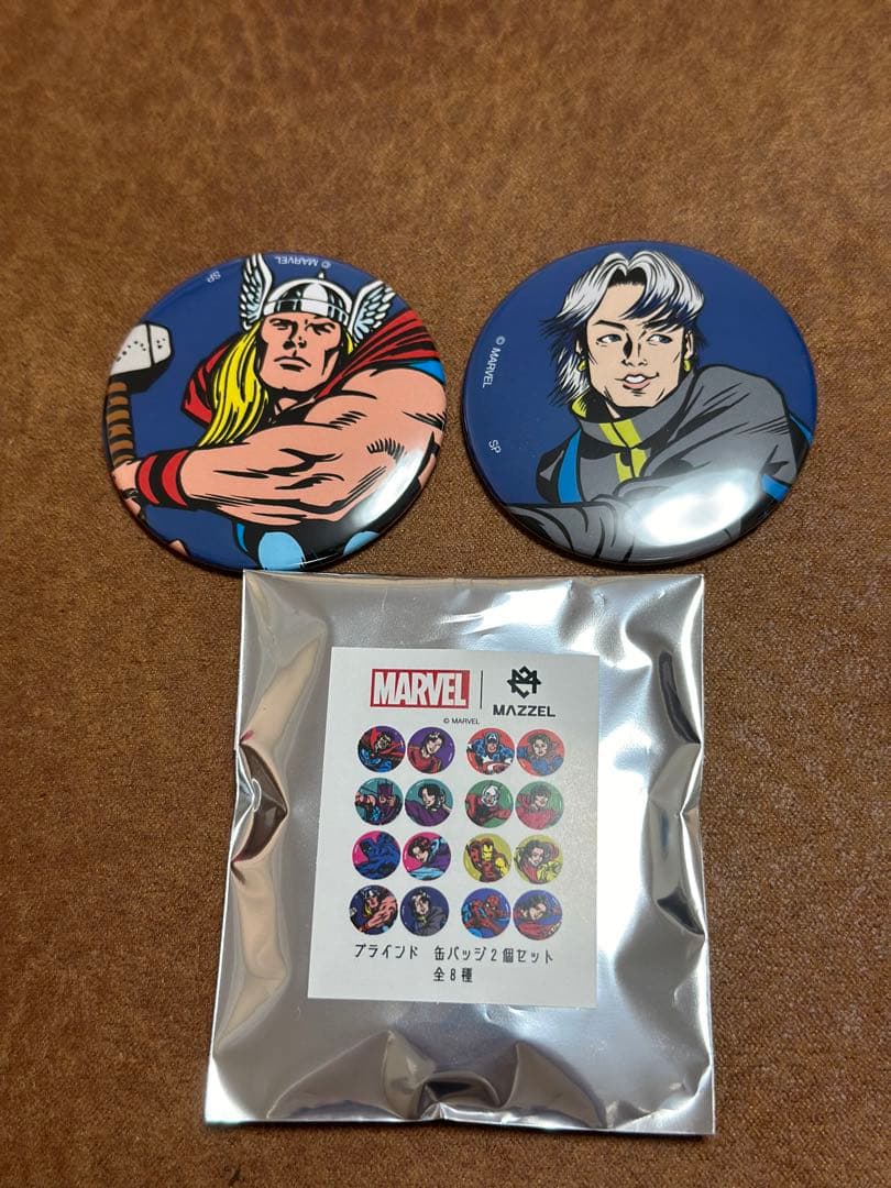 MAZZEL MARVEL タクト コラボ 缶バッジ - メルカリ