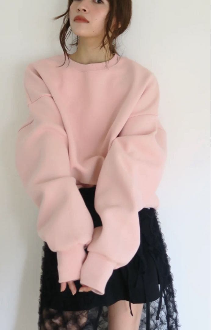 もか　miiesmiim スウェット　ピンク アウトレット XEXYMIX ゼクシィミックス スウェット ロングスリーブ