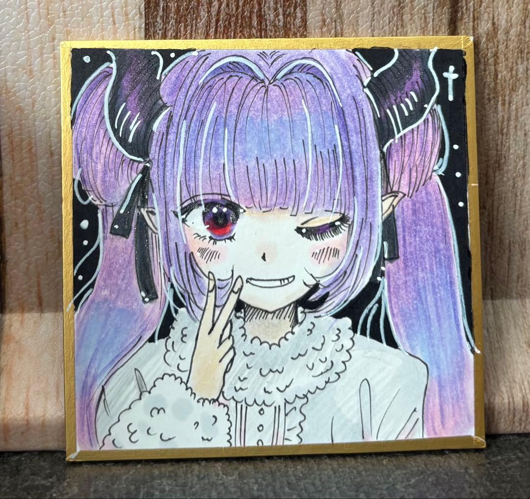 手描きイラスト オリジナル 悪魔 - メルカリ