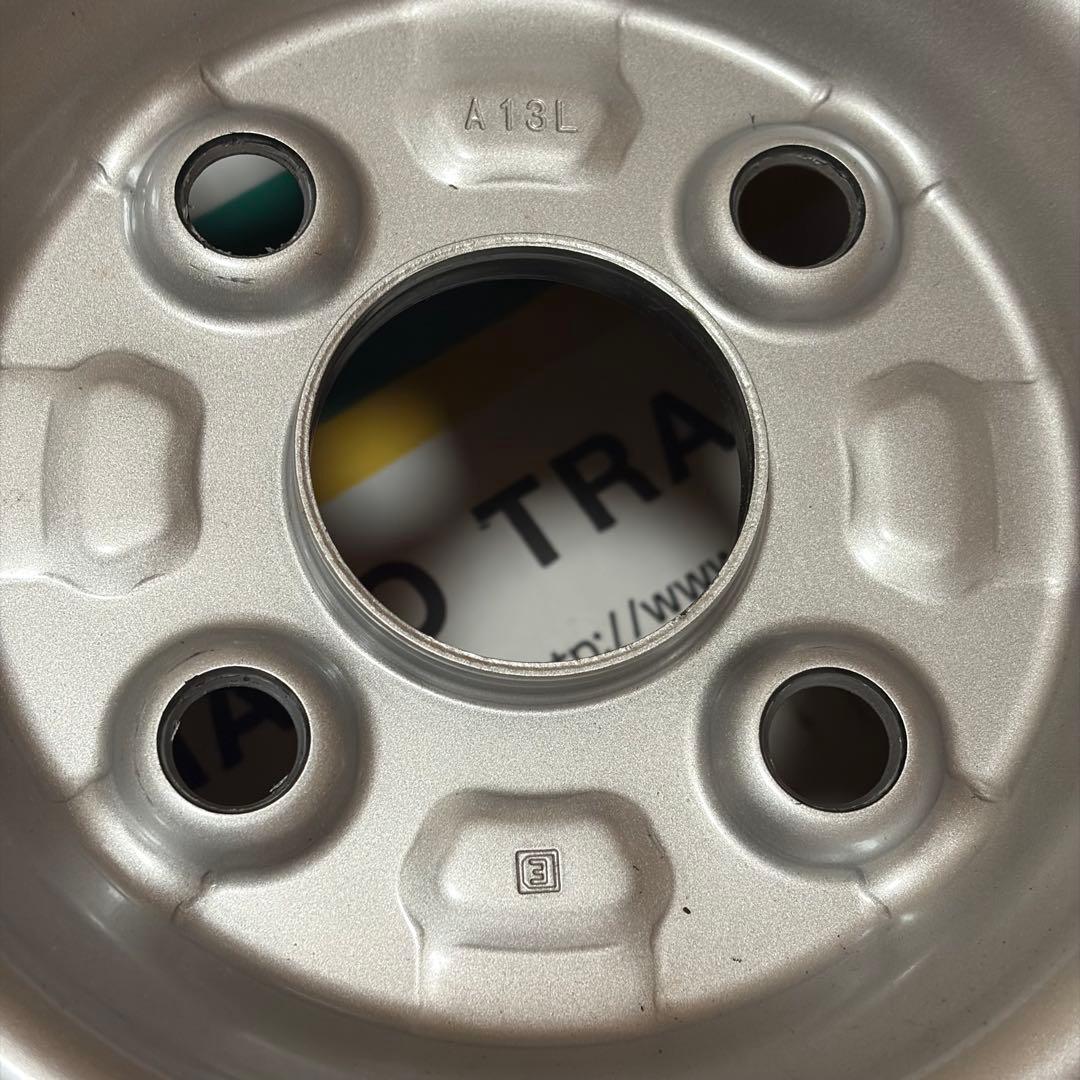 轟*匠様 新車外し 4本 ダイハツ スチールホイール 12インチ 4.00B ハ