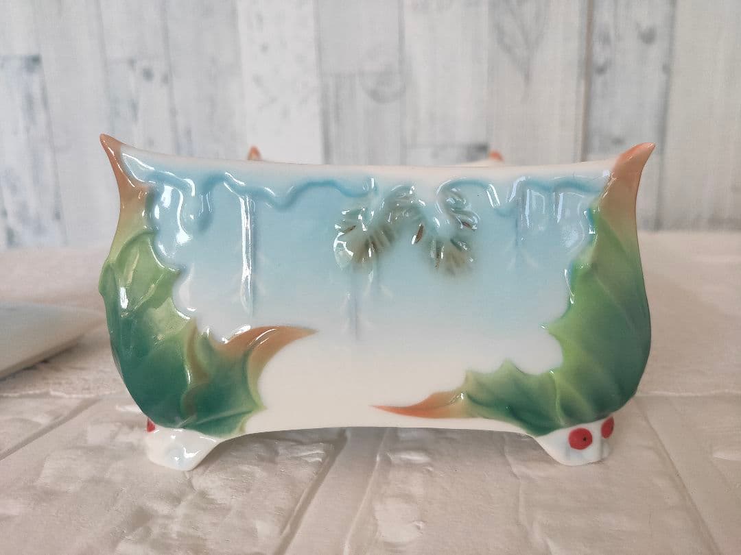 フランツ・ポーセリン ホリデー・ビギニングス シジュウカラ 陶器製 鳥