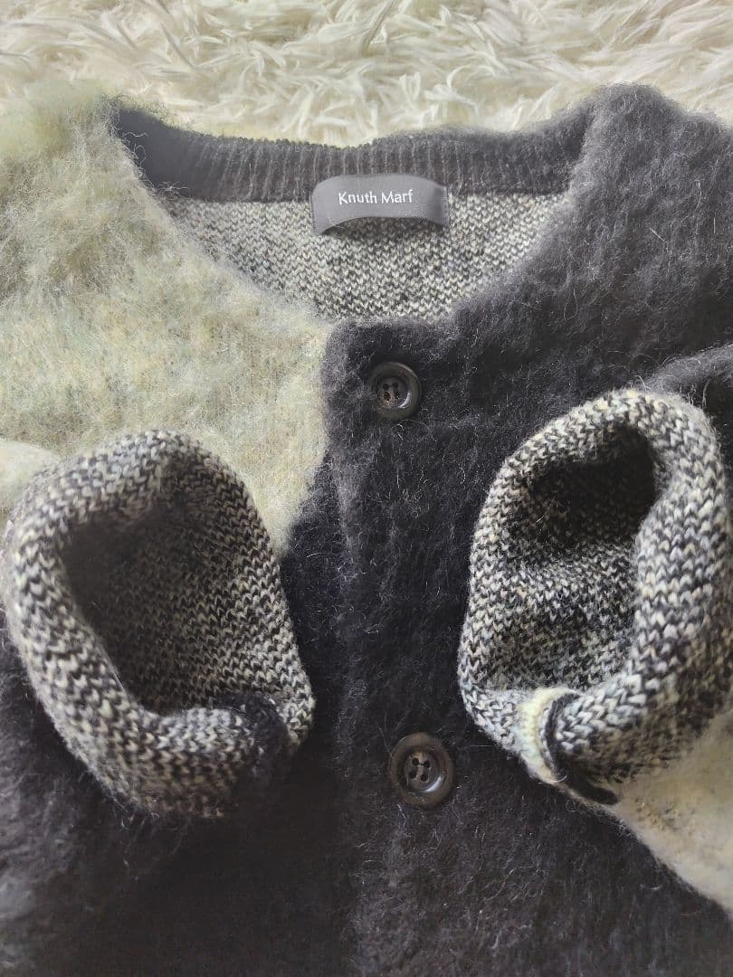 完売品✨クヌースマーフ Knuth Marf ミックスモヘヤ カーディガン