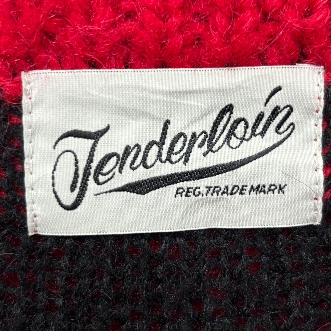 テンダーロイン モヘヤ ニット クルーネック セーター ブラック