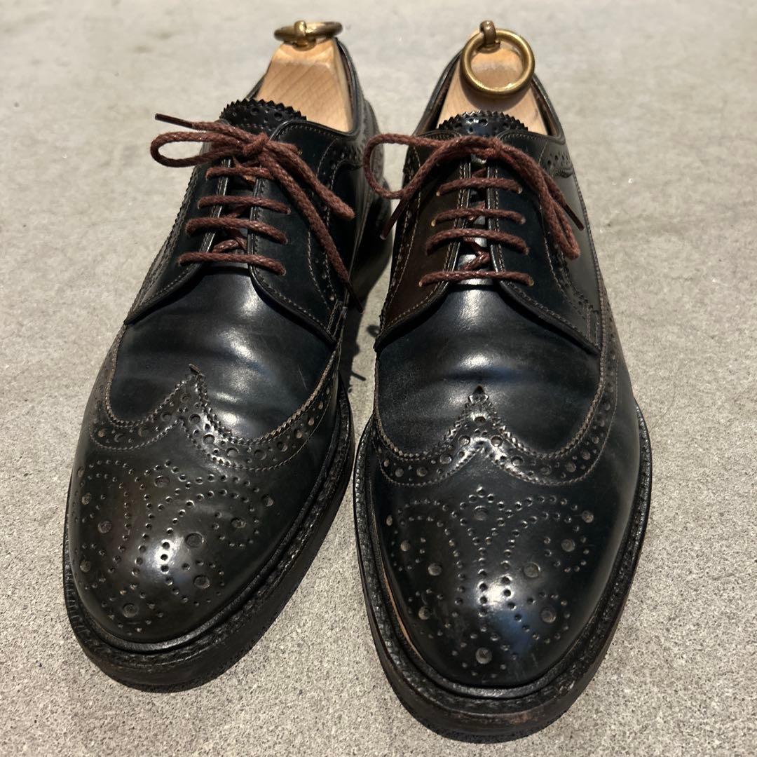 美品 ジャランスリワヤ コードバン ウイングチップ UK6 - メルカリ