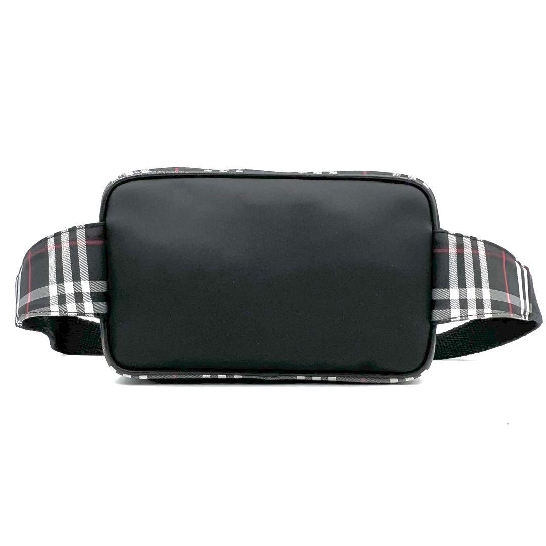 《美品》BURBERRY ノバチェック キャンバス ウエストポーチ ボディバッグ