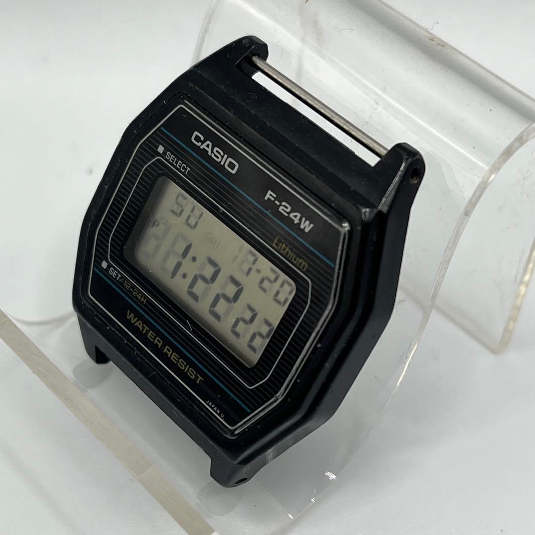 超レア！1980年代 CASIO カシオ デジタル文字盤 F-24W 電池交換済