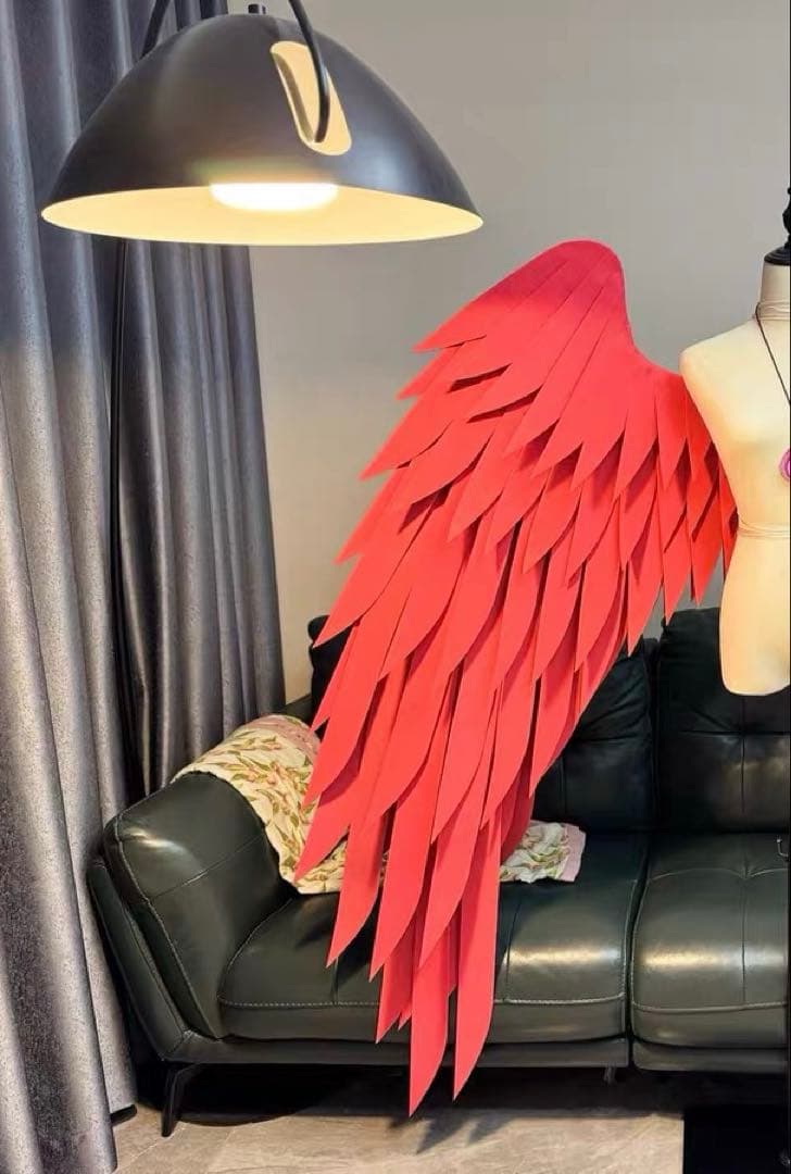 コスプレ用大型羽根 月兎/天使/ロリータ ハンドメイド可動式 大きな 翼