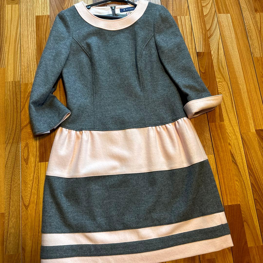 希少大きいサイズM'S GRACY 42 XLLL毛ワンピースエムズグレイシー