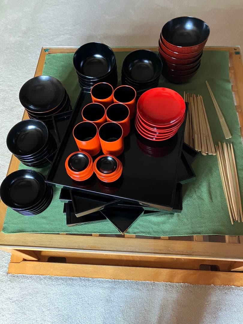 茶道具 茶懐石一式 輪島塗 茶平一斎 懐石揃 （膳6客揃）茶懐石道具 共