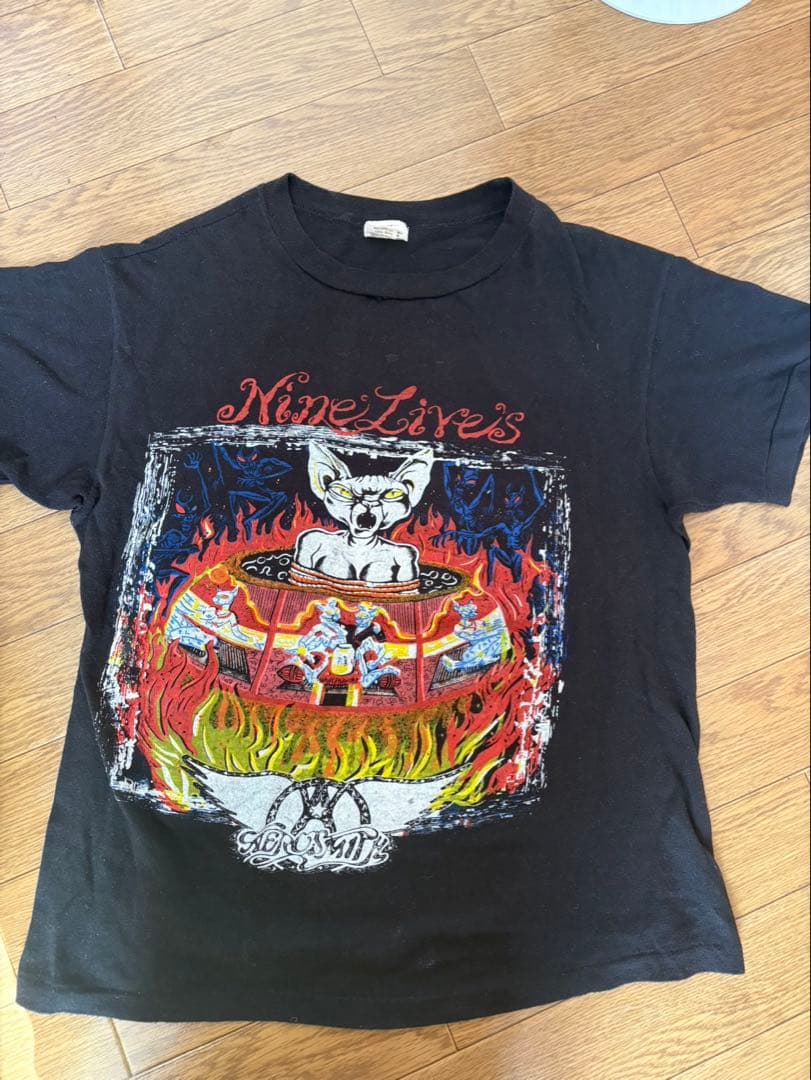 aerosmith 1997 nine lives エアロスミス tシャツ - メルカリ