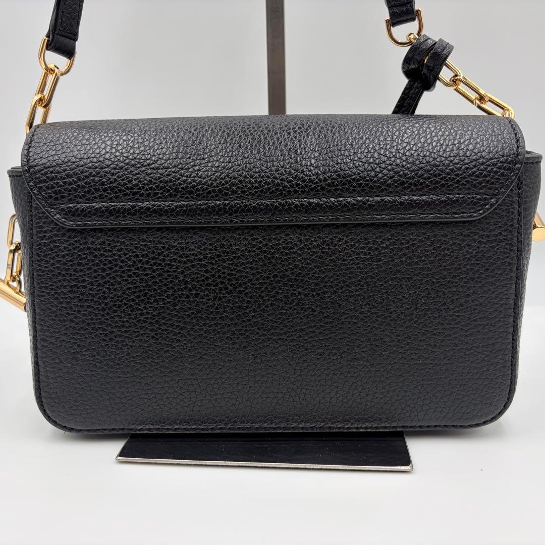 極美品 TORY BURCH ショルダーバッグ エンボスロゴ 自立可 黒 922