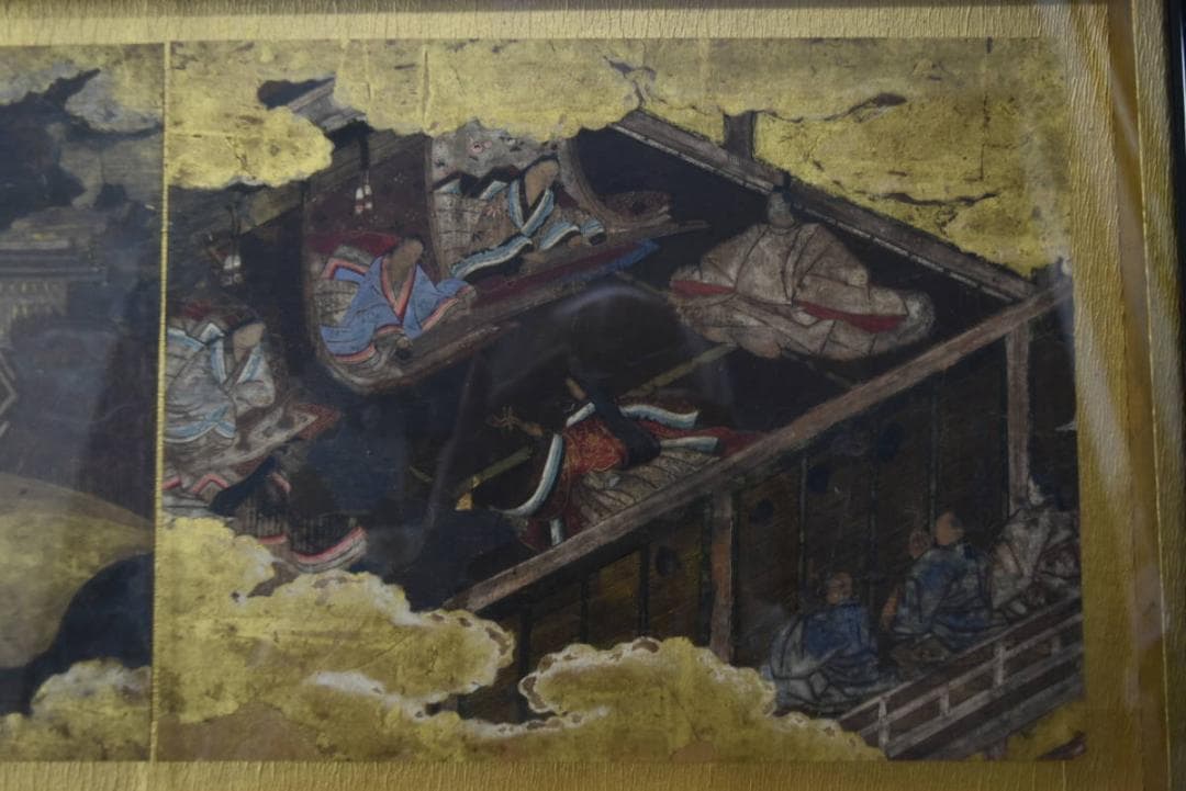 作者不詳/古画人物図/室町時代/日本画額/欄間額/掛軸/名家伝来/AA-228