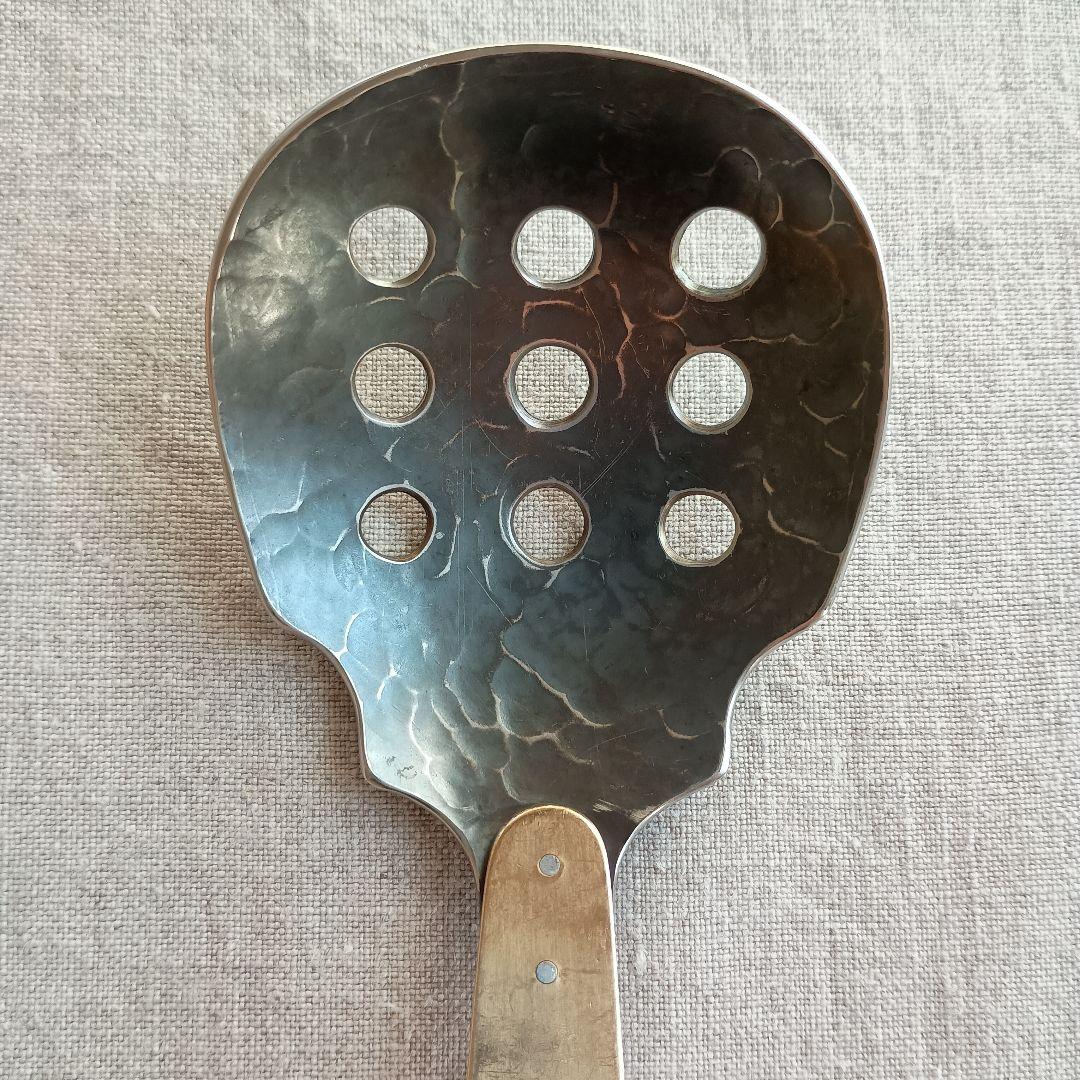 小西光裕サーブスプーン サーブスプーン(穴あり)の2品 レア刻印あり