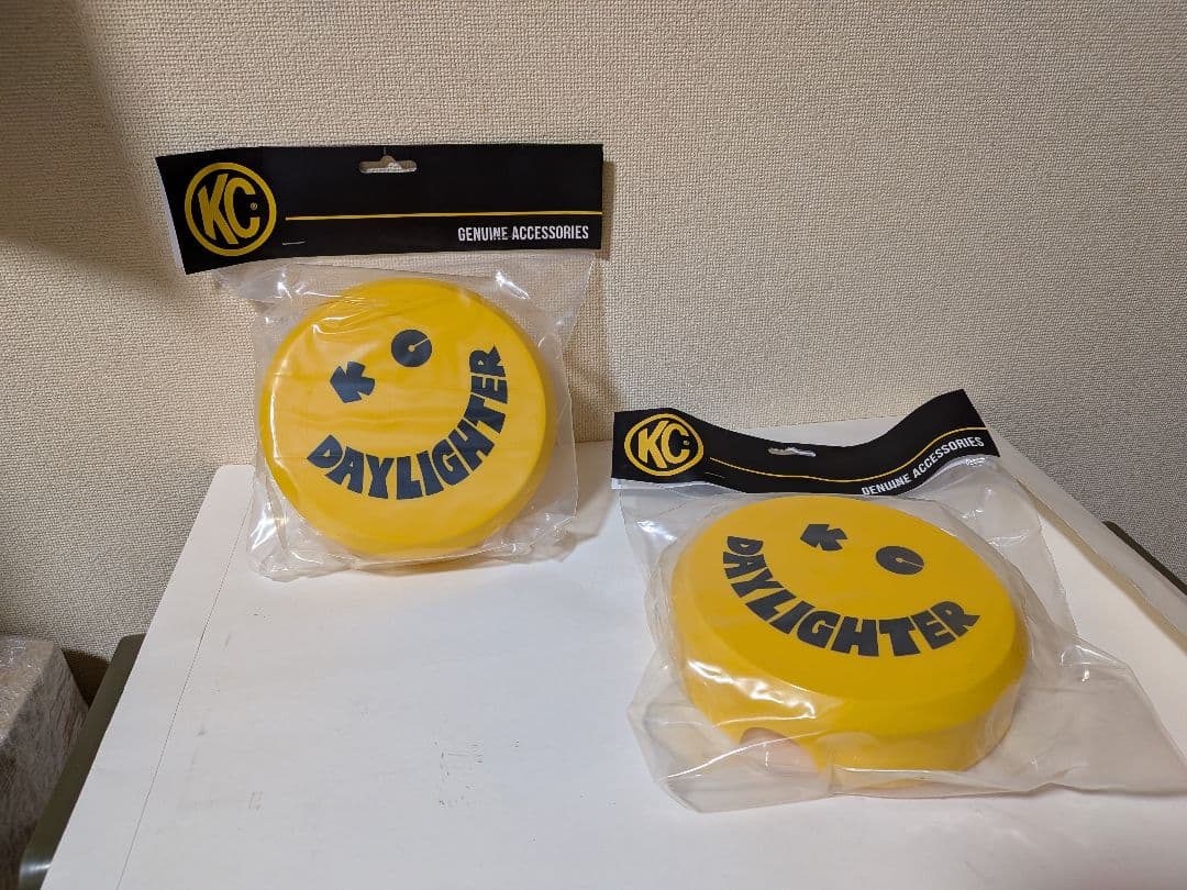 KC デイライター 6インチ用 イエロースマイルカバー正規品　ニコちゃんカバー 新品 KC HILITES フォグカバー 汎用フォグランプ デイライター LED