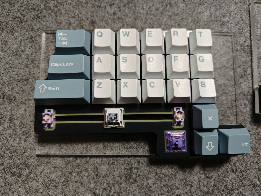 自作分割型キーボード フルセット spaice47 - メルカリ