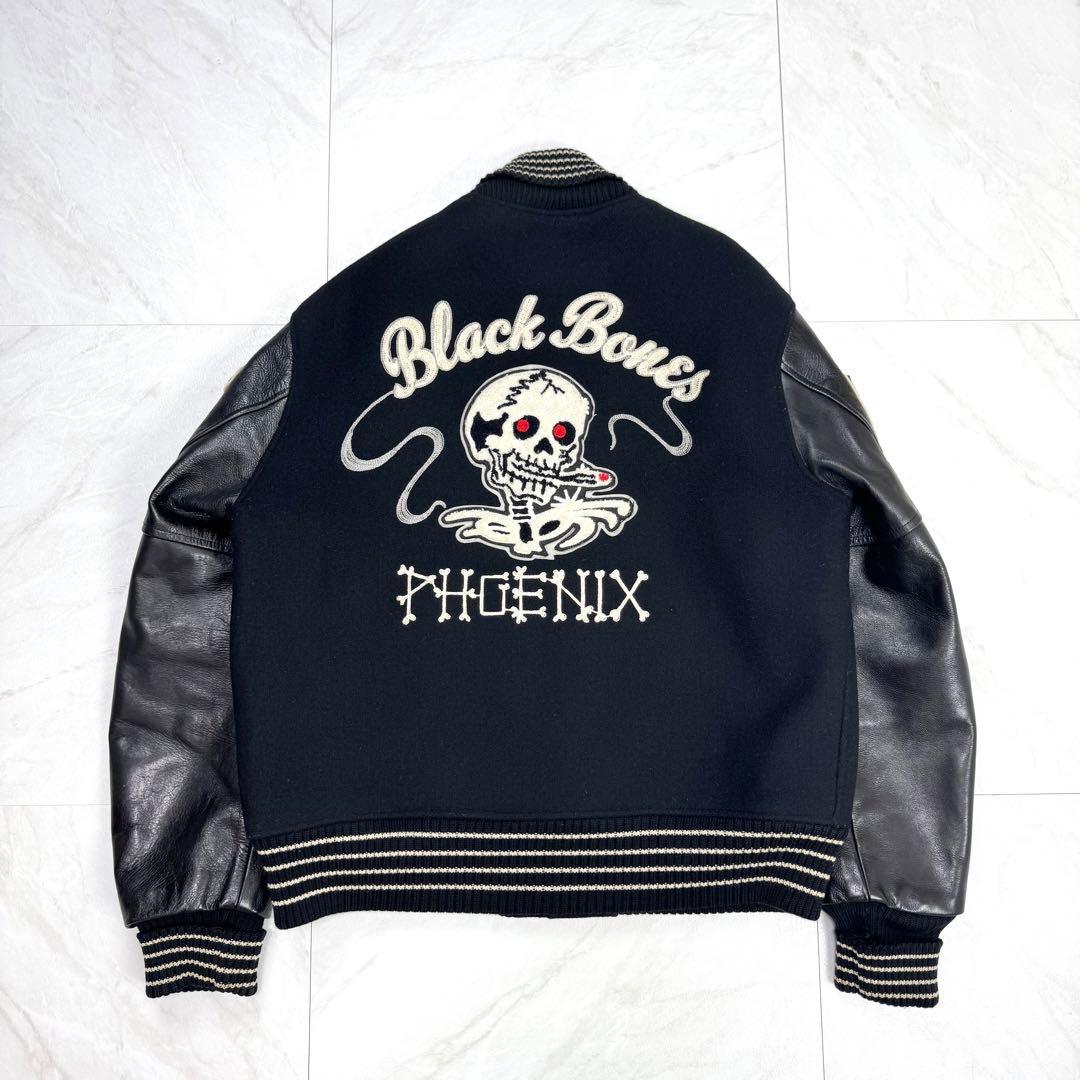 美品 WHITESVILLE ホワイツビル スタジャン ブラックボーン フルデコ